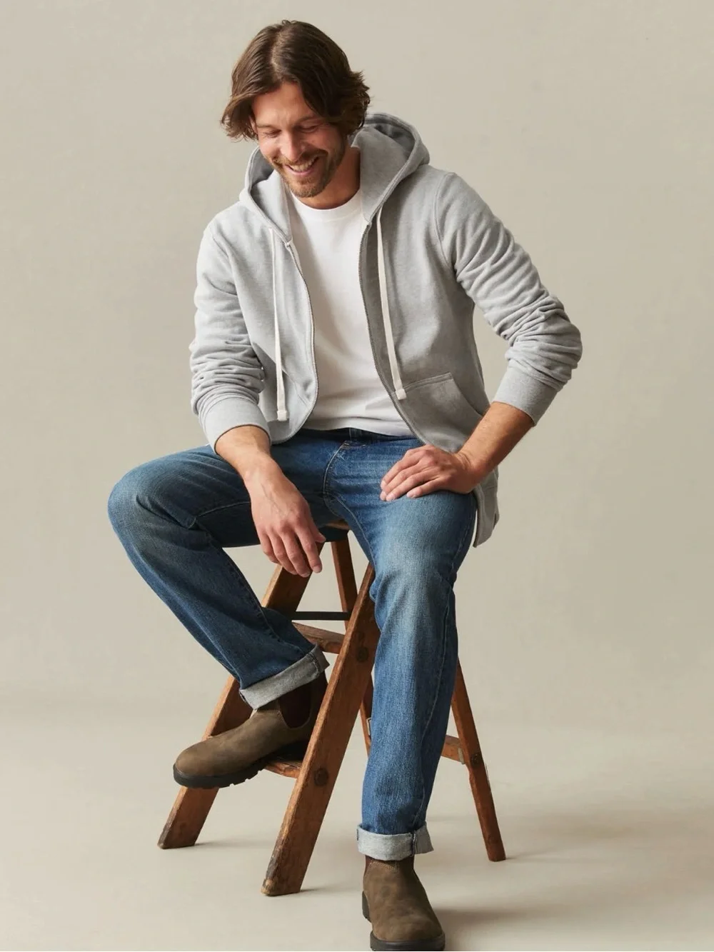 AMERICAN GIANT Men's Midweight Full Zip - size Medium (mens)